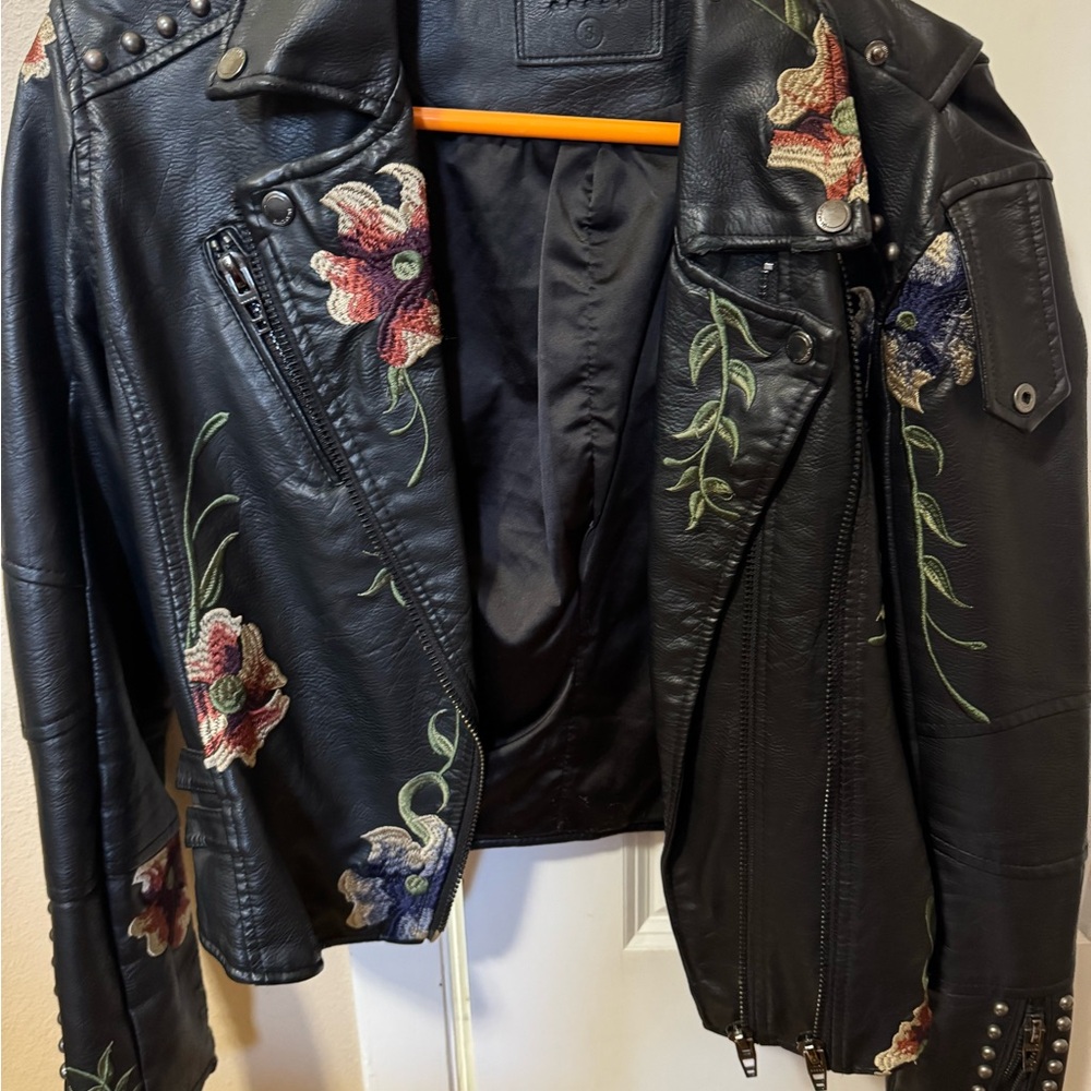 Blank NYC Black Leather Jacket with Sleek Design